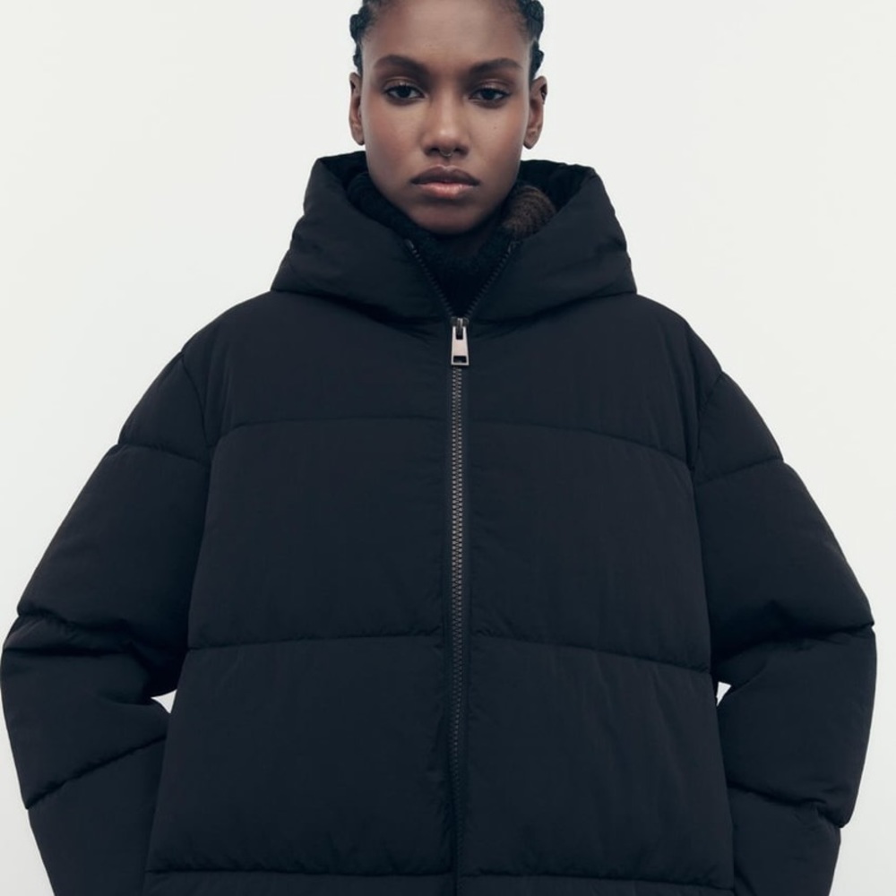 Zara WATER REPELLENT PUFFER COAT - Picture 4 of 11
